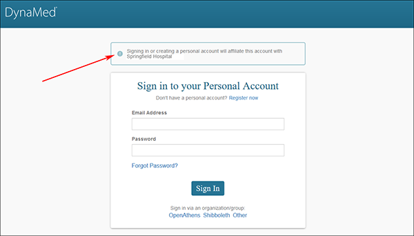 Affiliation message